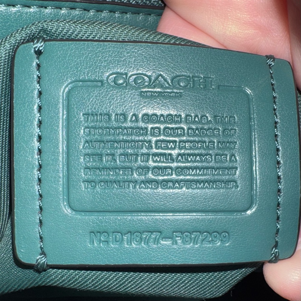 Coach Mini Swagger 21 Pebble Leather Satchel w Removable Strap 2018 - Like New - Picture 11 of 16